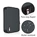 BUBM Double Layer Electronic Accessories Organizer, Travel Gear Bag for Cables, USB Flash Drive, Plug and More, Perfect Size Fits for iPad mini (Medium, Gray)