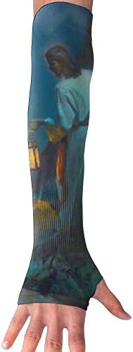 Thanksgiving Jesus Sheep Long Sleeve Sun Protection Arm Sleeves Arm Cooling Sleeve Cycling Outdoor Sports Leisure