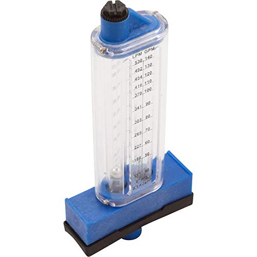 Rola-Chem Flowmeter, Top Mount, 2" PVC, 30-150 GPM