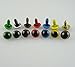 yueton 70 Pcs 12mm Mix Color Plastic Safety Eyes with Washers Eyes for Teddy Bear Doll Animal Crafts DIY (70pcs/35pairs)