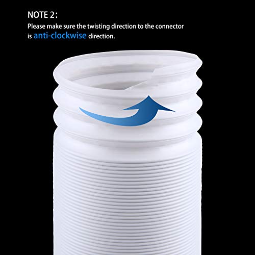 Rhodesy Portable Air Conditioner Exhaust Hose Extension 5.9 Inch