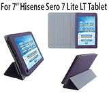 HappyZone PU Leather Case Cover For Hisense Sero 7 Lite LT Tablet - Purple
