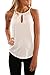GAMISOTE Women Summer Sleeveless Vest T Shirt Blouse Casual Stretch Spaghetti Strap Tank Solid Tops
