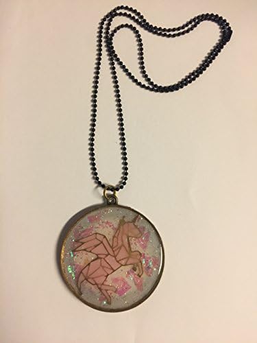 Unicorn Pegasus UV Resin Necklace