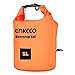 ENKEEO Waterproof Dry Gear Bag 5L/10L/20L (Shoulder Strap Compression, Double Stitched Sealed Seams, 500D Tarpaulin Heavy-Duty PVC) for Kayaking Beach Rafting Boating Hiking Camping Outdoor