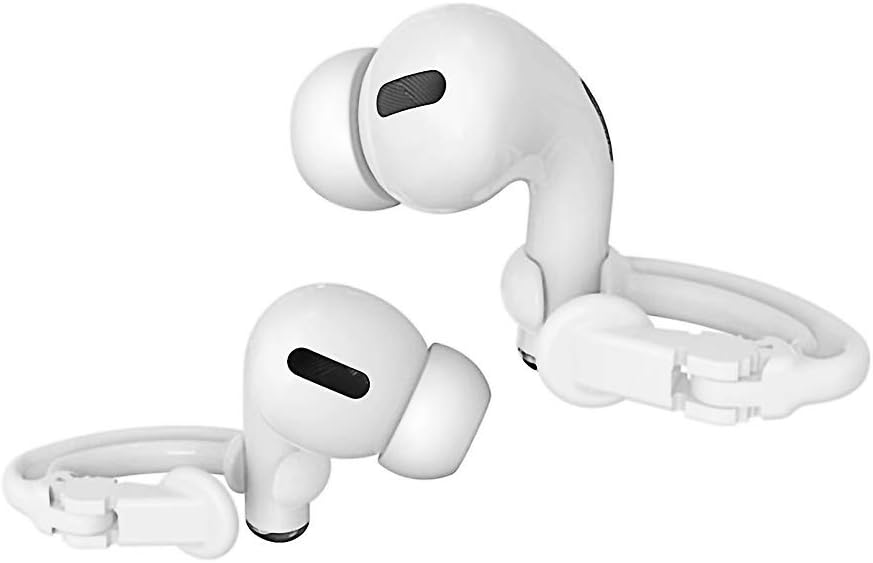 ICARERSPACE Ear Hooks Compatible with Apple AirPods 1, 2 and Pro, Anti Lost Sports AirPods Ear Hooks for Apple AirPods 1, 2 and Pro - White
