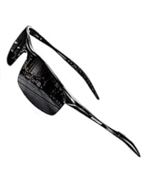 ROCKNIGHT Driving Polarized Sunglasses for Men UV Protection HD Glasses Ultra Lightweight Al-Mg Metal Outdoor Golf Fishing Sports Sunglasses Rimless