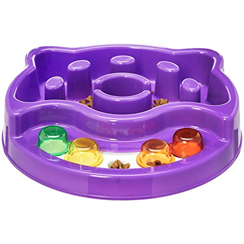 Amazon Basics Pet Activity Center and Feeder, Purple Pricepulse
