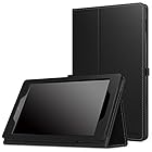 MoKo Case for All-New Amazon Fire HD 8 (2016 6th Generation) - Slim Folding Stand Cover with Auto Wake / Sleep for Fire HD 8 Tablet (6th Gen, 2016 release Only), BLACK