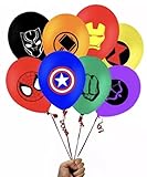 Marvel Superhero Balloon bundle 8 piece Latex Avengers 12 inch
