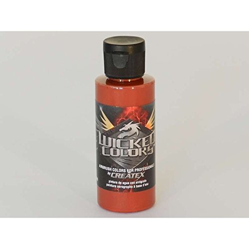 2 oz Wicked Colors Standard Airbrush Paints Color: Red Oxide