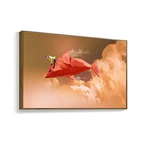 Framed Canvas Wall Art for Living Room, Bedroom Fantasy Idea Paintings Canvas Prints for Home Decoration Ready to Hanging - 16x24 inches
