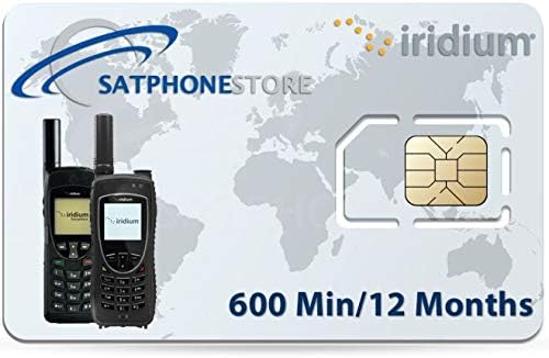 SatPhoneStore Iridium Prepaid Sim Card Ready for Easy Online Activation (600 Minutes)