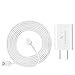 16ft/4.8m Weatherproof Outdoor Charging Cable with Quick Charge Adapter Compatible with Arlo Ultra/Ultra 2/Pro 3/Pro 4/Pro 5s (White) (NOT Compatible with Arlo Essential Spotlight)