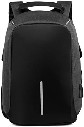 Waterproof Computer Shoulder Bag Anti-theft Daypack with USB Cable and Charging Port Laptop Backpack