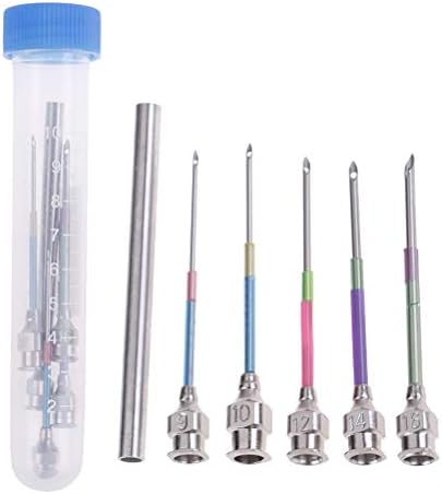 TableRe 5 Pieces Embroidery Stitching Punch Needle Sewing Tool with Needle Bottle DIY Tool,New
