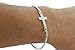 WIZARDPINS Sideways Cross Sterling Silver 925 Bangle Bracelet
