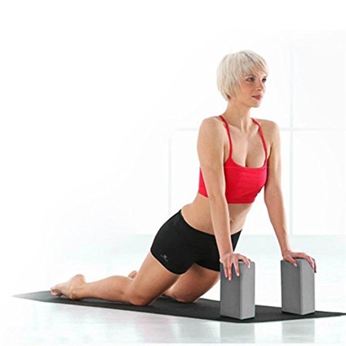 Matoen Foam Exercise, Fitness & Yoga Blocks Foam Bolster Pillow Cushion EVA Gym Training (Gray)