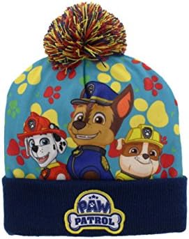 PAW Patrol Boys Pom Pom Hat Size 4-6X (Blue)