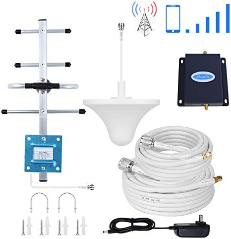Phonelex at&T T-Mobile Cell Phone Signal Booster 4G LTE 700Mhz Band12/17 Cell Phone Booster Repeater ATT Mobile Signal Amplifier Booster Indoor Ceiling/Outdoor YaGi Directional Antenna Kits for Home