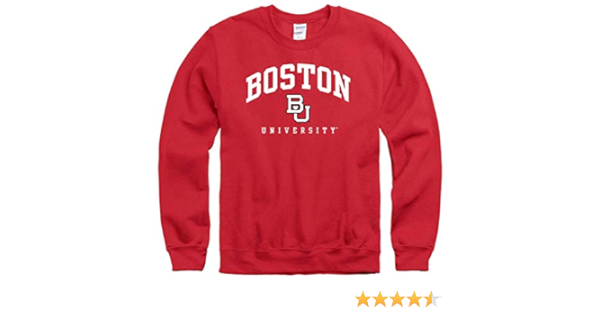 white and red crew neck