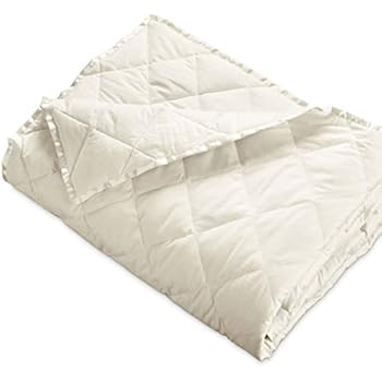 Downlite Hypoallergenic 230 TC Light Weight Oversized King Down Blanket with Satin Trim 113
