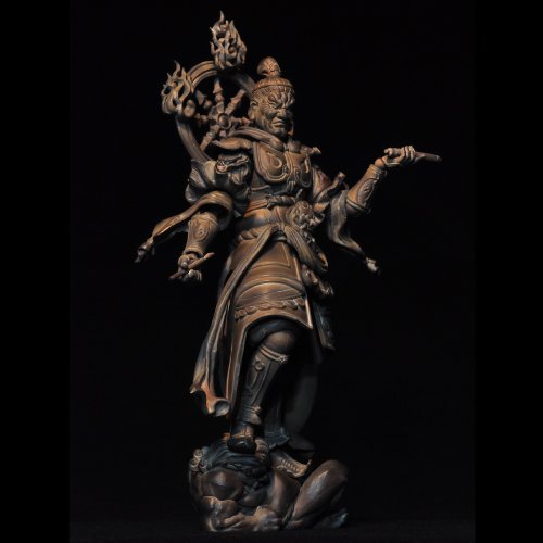 Kaiyodo Takeya Revoltech Action Figure: #002 Komokuten Wooden Version