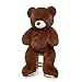 DOLDOA Giant Teddy Bear Soft Stuffed Animals Plush Big Bear Toy for Kids,Girlfriend 35.4 inch(Chocolate)