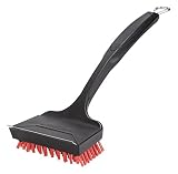 Unicook Outdoor Grill Brush, Heavy Duty Safe Nylon BBQ Brush Cleaner, Removable Head XL Gas Grill Cleaner, Durable and Effective, Best Alternative to Dangerous Wire Brush, Do Not Use on Hot/Warm Grill