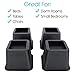 Vive Bed Risers Heavy Duty (4 Pack - 3 Inch) - Furniture Lifts Risers for Couch, Table, Desk, Chair & Dorm Bed Risers for Bed Frame - Leg Elevator, Height Extender, Stackable Platform Blocks
