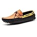 SUNROLAN Men's Fashion PU Leather Dress Casual Driving Moccasins Loafers Shoes