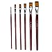 Libaks Adults and children Art Paint Brush Set - 6 Nylon Hair Brushes for Art Painting, Face Painting -Set of 6 Quality Anti-Shedding Nylon Brushes with Secure Ferrules，Painting brush (6PCS)