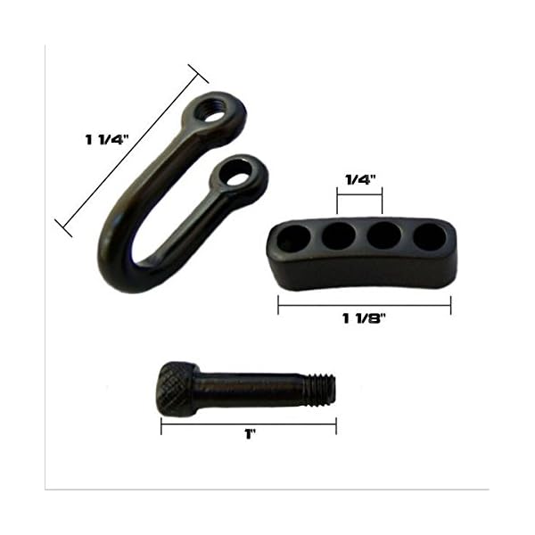 Zorpia-6-pc-Stainless-Steel-D-Shackle-4-Holes-Adjuster-for-Survival-Bracelets-with-Cosmos-Fastening-Strap-stainless-steel-U-shaped-adjustable-shackle-with-4-holes-for-paracord-bracelets