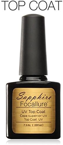 Niwota 7.3ml Sapphire Top Coat Base Coat Long Lasting Nail Polish Fashion UV Gel Polish Soak Off Nail Gel Polish (Top Coat)