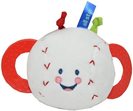 Kids Preferred Jingle Balls Label Loveys Plush Toy, Baseball