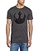 STAR WARS Men’s Rebel Alliance Logo Emblem T-Shirt Charcoal,X-Large