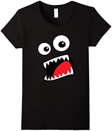 Womens Monster Halloween Costume Shirt Easy Funny for Kids Adults Medium Black