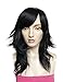 Namecute Black Layered Wig Synthetic Full Capless Wigs Long Straight Costume Anime Wig +Free Wig Cap