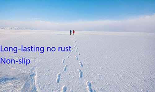 7TECH Non-slip Ice Gripper Climbing Crampons Snow Traction Cleats Snow Grips, Universal Size