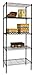 Apollo Hardware Black 5-Shelf Wire Shelving 24