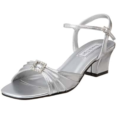 Amazon.com | Touch Ups Women's Shala Sandal, Silver, 5 M US | Heeled Sandals