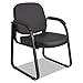 Alera Genaro Series Faux Leather Half-Back sled Base Guest Chair, 25
