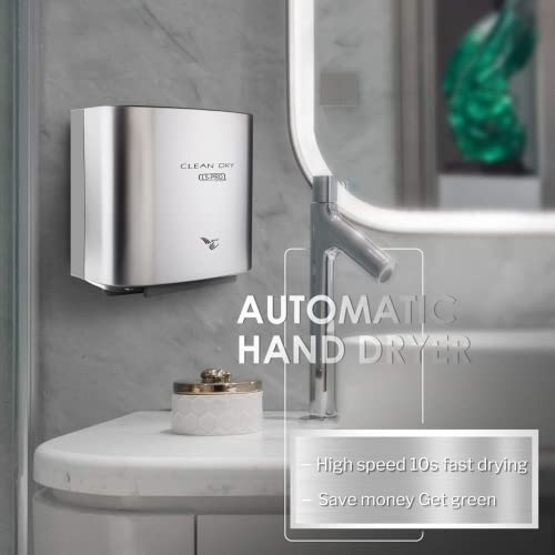 LSPRO Automatic Hand Dryer for Commercial Bathrooms. High Speed Hot