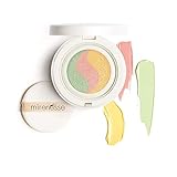 Mirenesse 10 Collagen Tone Correcting Primer Cushion, Award Winning, Custom Liquid Color: Corrects Redness, Sunspots, Under Eye Shadows, Creates a Flawless Base that Brightens Dullness, 0.53oz