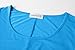 LARACE Women Plus Size 3/4 Sleeve Tunic Tops Loose Basic Shirt (3X, Deepskyblue)