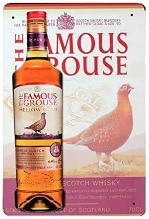 Personal Location Signs 12x16in,Famous Grouse,Decor for Coffee Office Pool Yard Public Toilet Parking Home Wall Decor,Vintage Art Poster,Home Wall Decor