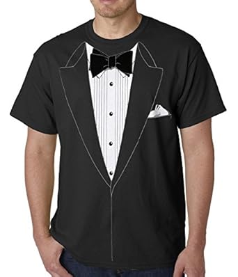 Amazon.com: Tuxedo Tees The Classic Black Tie Tuxedo T ...