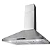 FireBird European Style Wall Mount Stainless Steel Range Hood Vent with Touch Sensor Control and Baffle Filters (30 in.)