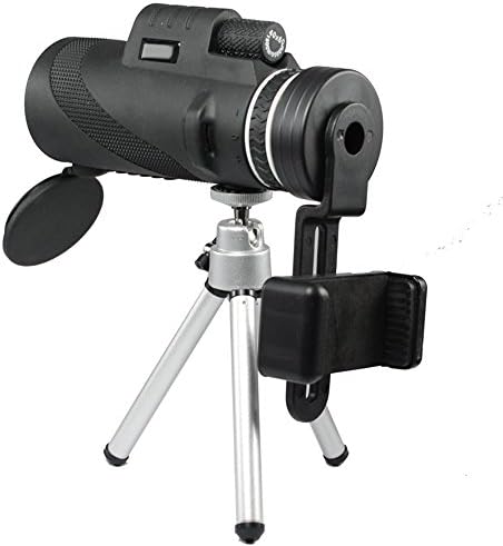DUYI 40X60 Monocular Telescope HD Mini Night Vision Waterproof Spotting Scopes with Phone Clip and Tripod for Cell Phone for Both Adults and Kids- Travelling, Sightseeing, Concert Watching