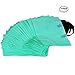 50Pcs Teal Merchandise Bags with Handles with Bottom Gusset, Yookeehome Durable Plastic Boutique Gift Bags, 25x35cm